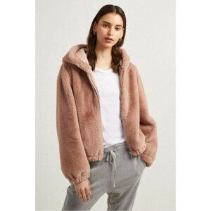 French Connection Arabella Faux Fur Hooded Jacket